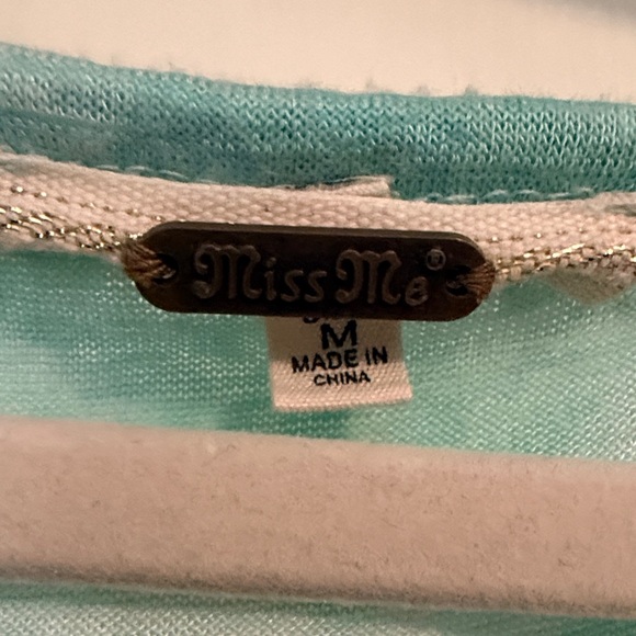 Turquoise Embellished Tank Top - Picture 5 of 7